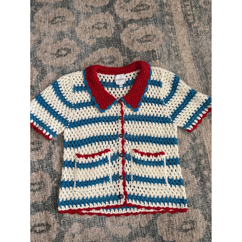 Hunter Bell Kate Top Cardigan Sweater Size XS Excellent Condition Worn Once - Picture 3 of 7